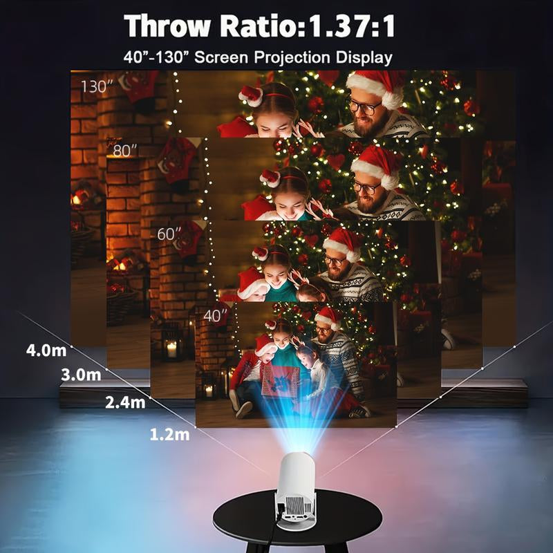 Elevate Your Home Entertainment with the Hy300Pro 4K Smart Projector – Portable, WiFi 6, Bluetooth 5.0, and 180° Rotation!