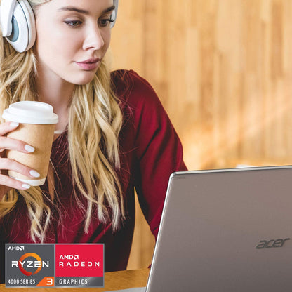 Aspire 5 A515-44-R93G - 15.6" Full HD Laptop with AMD Ryzen 3, 4GB RAM, 128GB SSD, Backlit Keyboard & Fingerprint Reader - Windows 10 S