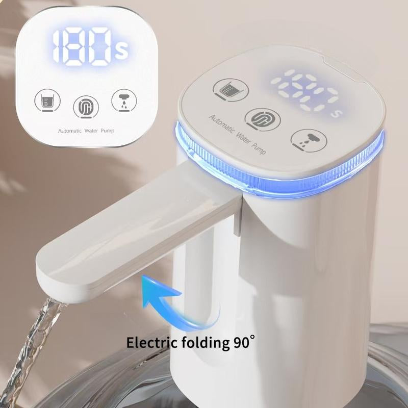 Revolutionize Your Hydration with Our Portable USB Electric Water Pump for 5 Gallon Bottles - Perfect for Home, Office, Camping & More (Sleek Black Design)