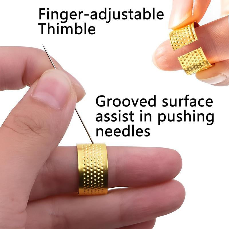 41-Piece Premium Big Eye Steel Needle Set for Quilting, Embroidery & Mending - Multi-Purpose Self-Threading Sewing Kit with Threader & Sturdy Polyester Thread