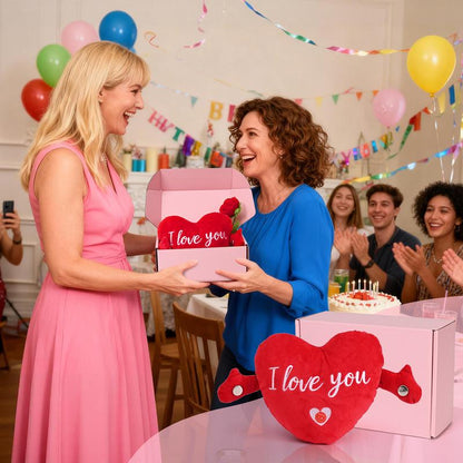 Heartfelt Interactive Music Plush Toy - Perfect Valentine's Day Gift with I Love You Recording in Multiple Languages - Romantic Decor for Couples, Moms, Wives, Girlfriends & Friends