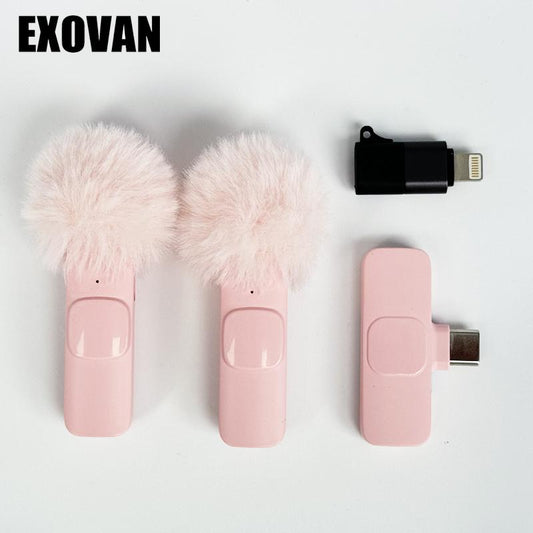 High-Quality USB Rechargeable Wireless Mini Microphone - Perfect for Video Recording, Teaching, Interviews, and Podcasts - Ideal Gift for Mums and Girlfriends