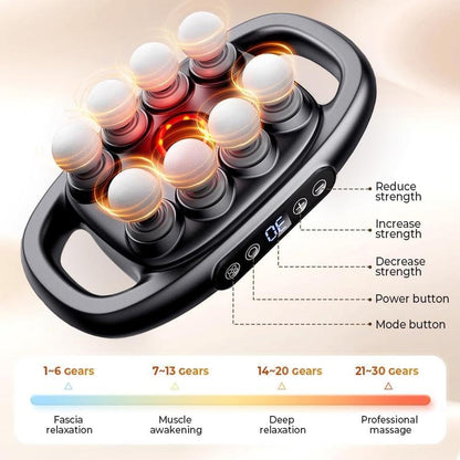 16-Head Deep Tissue Massage Gun - Cordless Full Body Massager for Men & Women - Perfect Gift for Relaxation & Muscle Relief