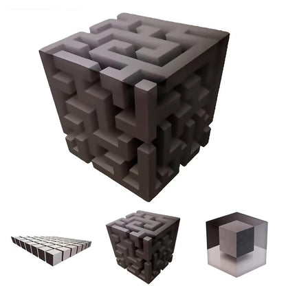 Transform Your Space with a Mind-Bending 3D Maze Wall Decal - Easy Peel & Stick Optical Illusion Art!
