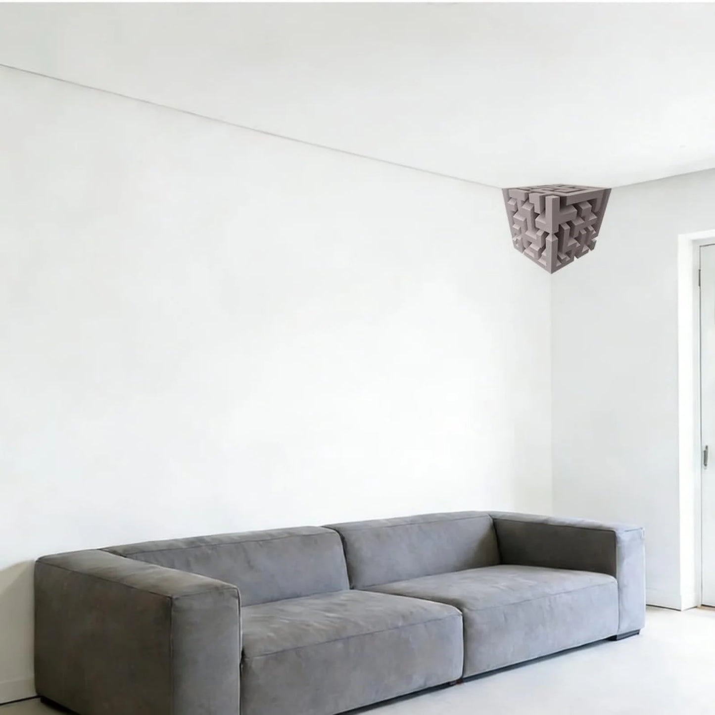 Transform Your Space with a Mind-Bending 3D Maze Wall Decal - Easy Peel & Stick Optical Illusion Art!