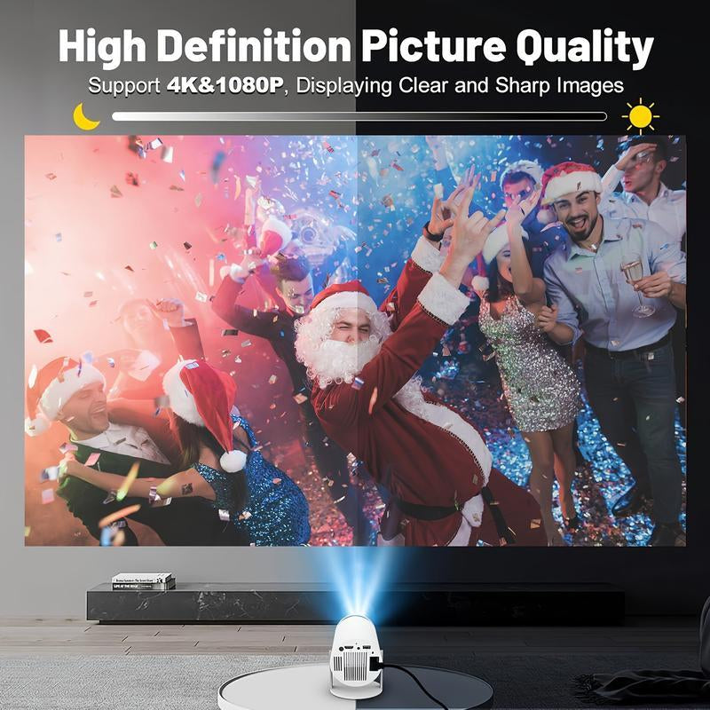 Elevate Your Home Entertainment with the Hy300Pro 4K Smart Projector – Portable, WiFi 6, Bluetooth 5.0, and 180° Rotation!