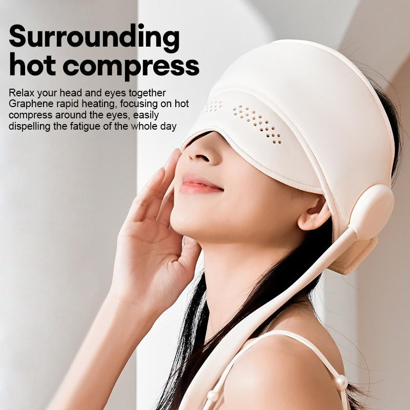 Relax & Relieve: Electric Head and Eye Massager with Heat & Airbags - Ultimate Migraine Relief Gift!