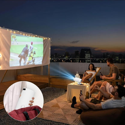 Elevate Your Home Entertainment with the Hy300Pro 4K Smart Projector – Portable, WiFi 6, Bluetooth 5.0, and 180° Rotation!