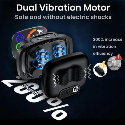 Smart Rechargeable Dog Bark Collar - 6 Sensitivity Levels, Waterproof Anti-Barking Solution for All Dog Sizes