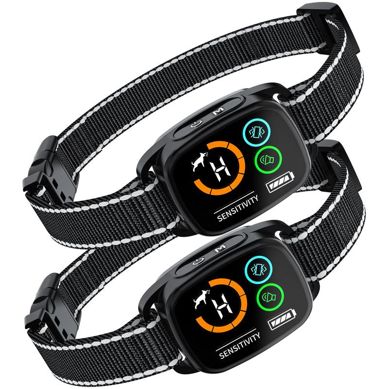 Smart Rechargeable Dog Bark Collar - 6 Sensitivity Levels, Waterproof Anti-Barking Solution for All Dog Sizes