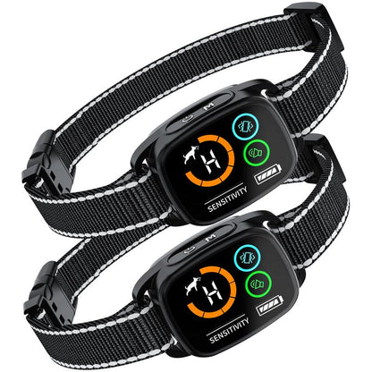 Smart Rechargeable Dog Bark Collar - 6 Sensitivity Levels, Waterproof Anti-Barking Solution for All Dog Sizes