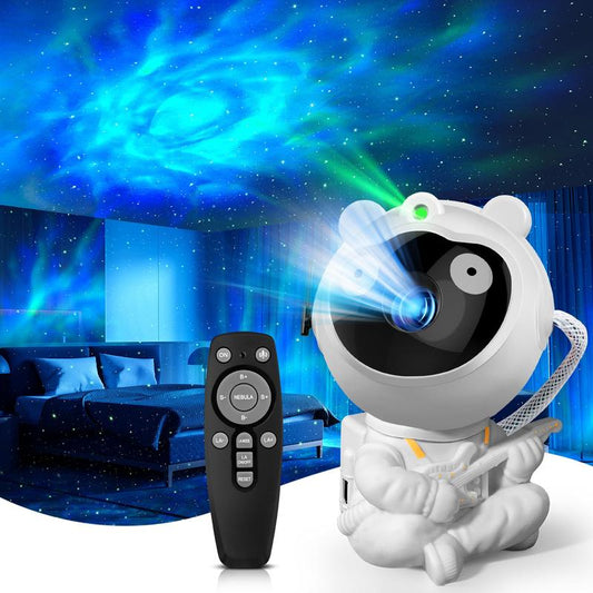 Transform Your Space with the Astronaut Galaxy Projector - Mesmerizing Nebula Night Light with Timer & Remote for Kids' Rooms, Perfect Gift for Birthdays & Christmas!