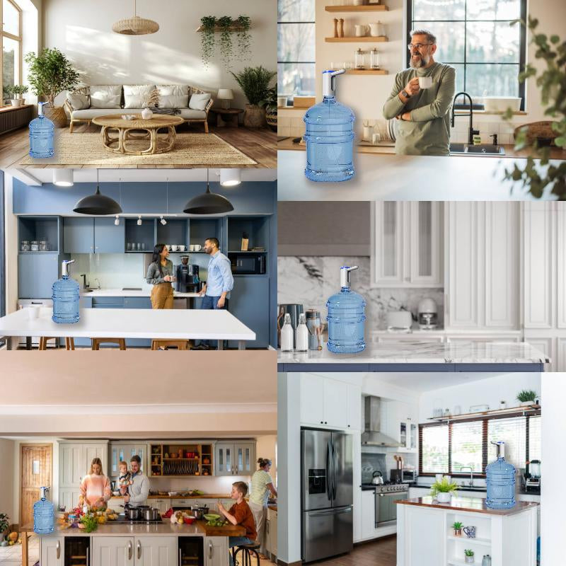 Revolutionize Your Hydration with Our Portable USB Electric Water Pump for 5 Gallon Bottles - Perfect for Home, Office, Camping & More (Sleek Black Design)