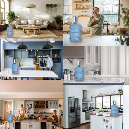 Revolutionize Your Hydration with Our Portable USB Electric Water Pump for 5 Gallon Bottles - Perfect for Home, Office, Camping & More (Sleek Black Design)