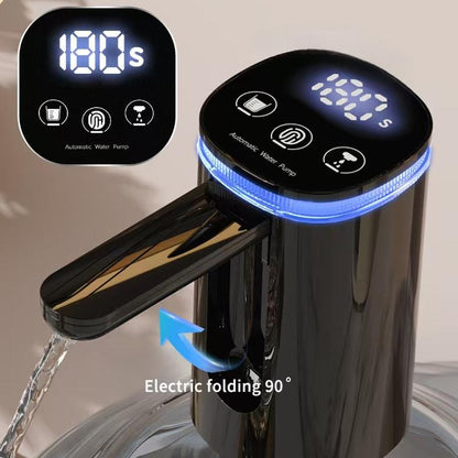 Revolutionize Your Hydration with Our Portable USB Electric Water Pump for 5 Gallon Bottles - Perfect for Home, Office, Camping & More (Sleek Black Design)