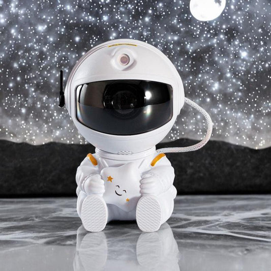 Transform Your Space with the Astronaut Starlight Projector - Rotating Nebula LED Night Light for Bedrooms & Gaming Rooms