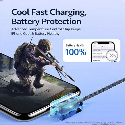 67W Fast Charging Right Angle USB C Cable - Heavy Duty Braided Type C to Type C PD PPS 100W 6A for Samsung, Android Phones, Tablets & Laptops - No Hand Blocking Design